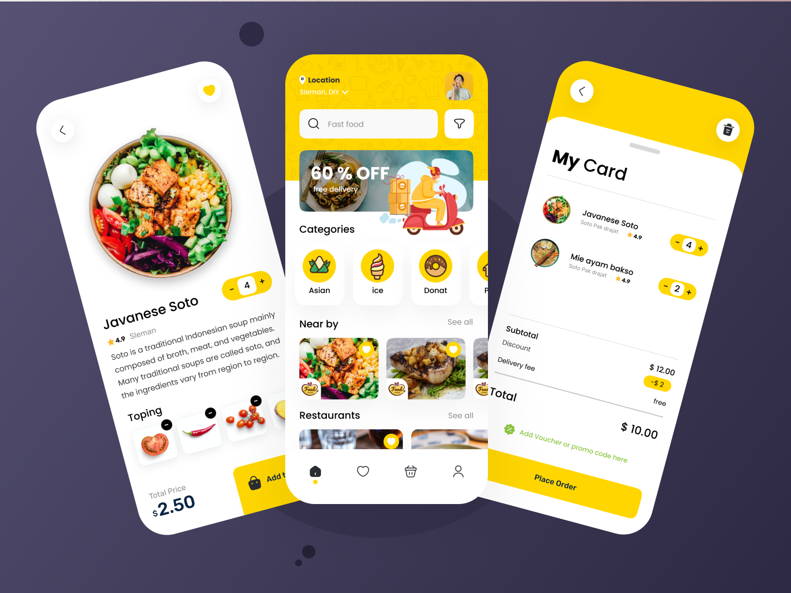 Food App by Angga P 🐞 Motion Designer on Dribbble