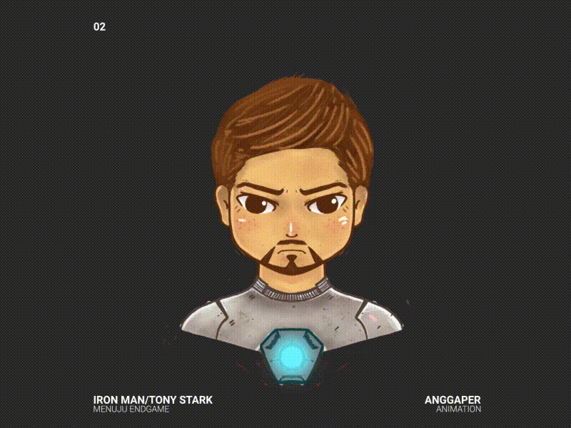 Iron man/tony stark animation animation 2d avengers ironman motion tonystark