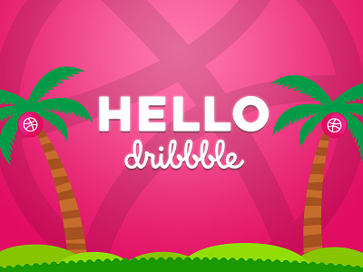 First Shot dribbble hello hello dribbble invitation thanks