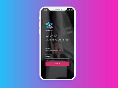 PXP Login Screen bussiness app iphone iphonex login login screen mobile product design register sign up travel app ui user interface