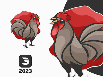 rooster logo app branding design graphic design illustration logo typography vector