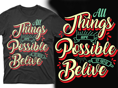 Typography t-shirt design