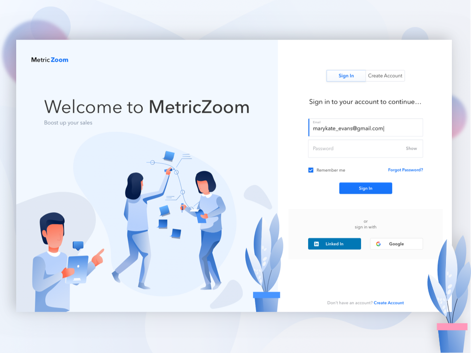 Web App Login Screen UI By Radhika Gupta On Dribbble