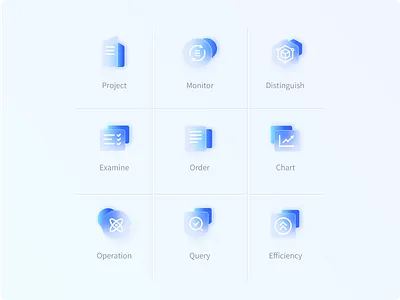 A recently made set of ground glass icons blue design glass icon ui