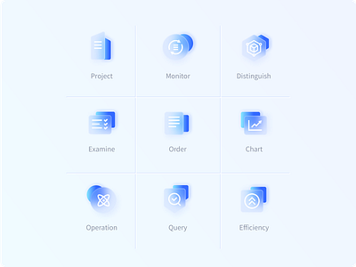 A recently made set of ground glass icons blue design glass icon ui