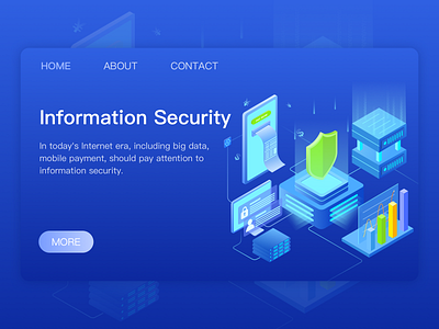 Information security 2.5d illustration information security security