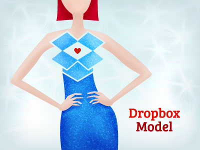 Dropboxmodel box model dribbble dropbox illustration model playoff pun