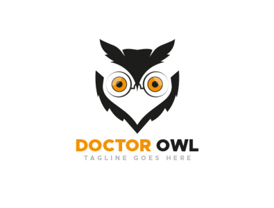 OWL Logo "Doctor Owl" Professional Logo Design branding design graphic design illustration logo minimal vector