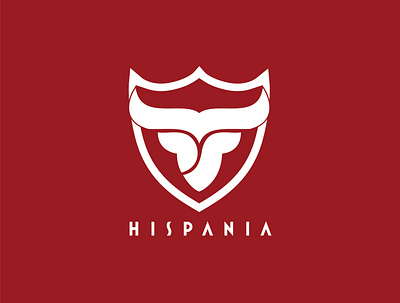 Hispania Logo Design Bull Logo Minimal Logo Design branding design graphic design illustration logo minimal typography vector