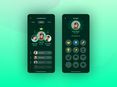 DAILY UI 019 - LEADERBOARD app app design badges creative daily ui dailyui design game game design games leader leaderboard leaderboards podium profile ranking ui ui design ui ux ux