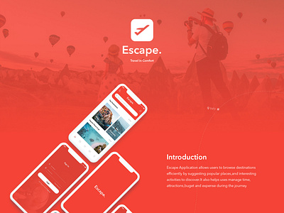 Escape Travel App Ui/Ux Design