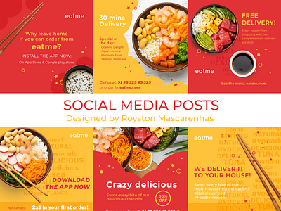 Food Delivery App | Social Media Posts