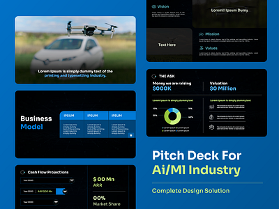 Blurg - Pitch Deck ai branding deck deck design design design style drone fund google slide graphic design keynote ml money pitchdeck pitchdeck design powerpoint presentation presentation slide slide startup