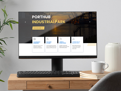 Port - Hub | Website Design auto layout creative design design system figma prototype sitemapping ui ui design user user research user testing ux ux design webpage website wireframe