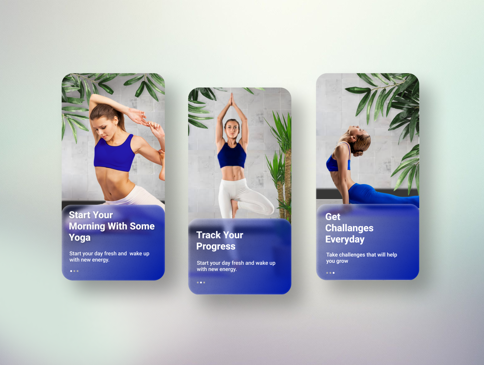 Onboarding Screens Yoga App UI by Ghazia jamil on Dribbble