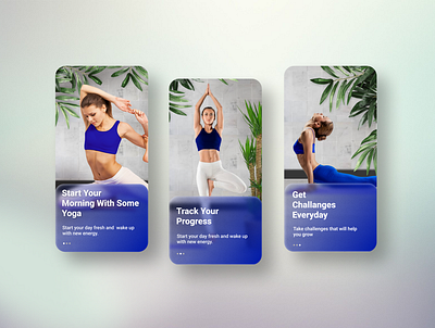 Onboarding Screens | Yoga App UI app ui onboarding screens onboarding ui ui inspiration