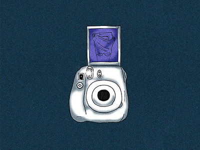 It girl camera drawing illustration photograph picture polaroid