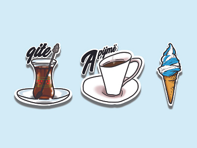 Z Mobile Stickers carrier coffee everyday ice cream objects phone stickers tea