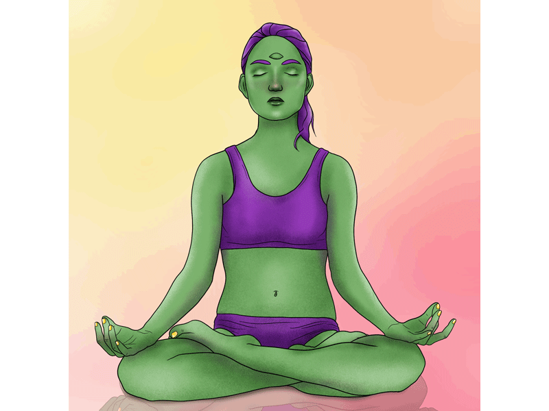 Aware animation apple pencil chakra character eye gif gif animated gif animation illustration ipad procreate procreate app procreate art procreate brushes procreateapp third eye yoga