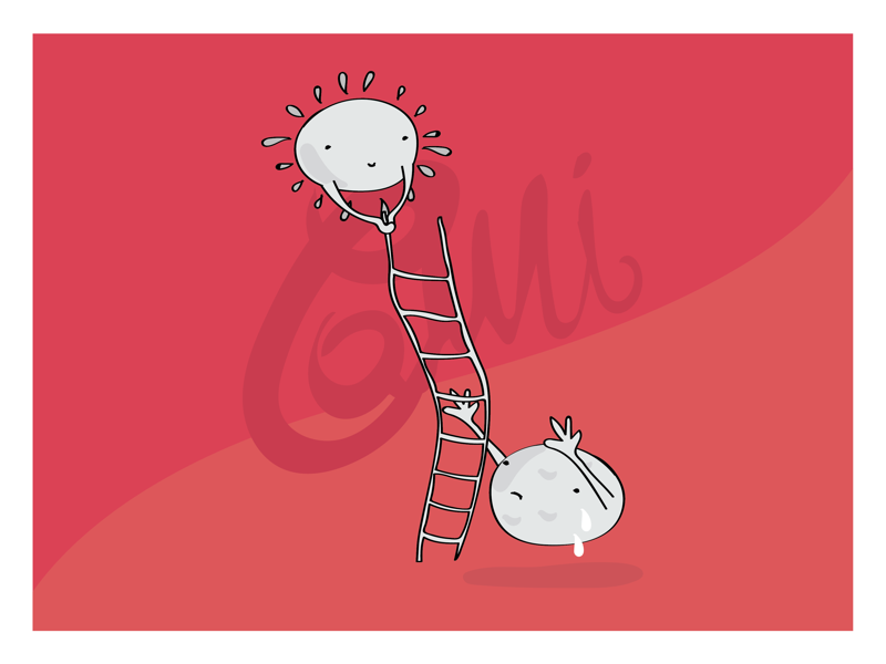 Hard meetings book design vector art vector design kids help 2d character illustrazione illustrator luna sole