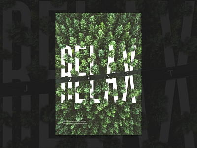 Just Relax Poster graphics just relax photoshop poster design posters relax