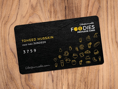 Udaipurwale Foodies Card Design