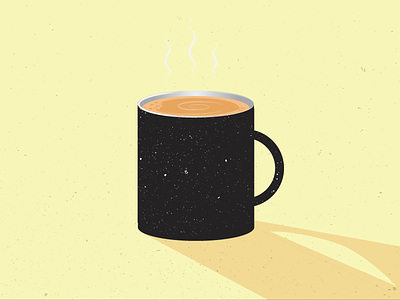 Hi Dribbble, let's start with a Coffee ai coffee debut first shot hello illustration invite