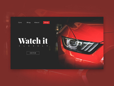 Car Website Mockup