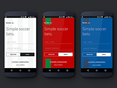 Bolão - home variations app bet mobile soccer