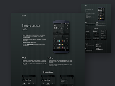 Bolão - desktop site app bet landing mobile soccer
