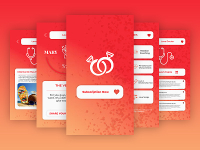 Love Mobile Application love mobile ui mobile application photoshop user experience user interface