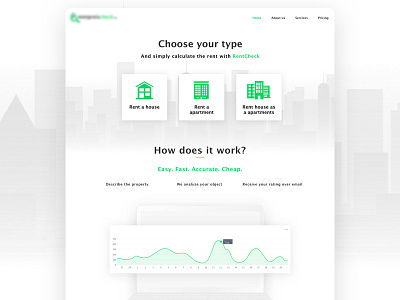 RentCheck landing page