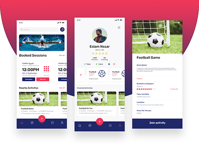 Sports mobile app