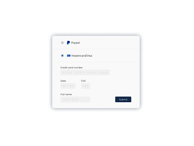 #DailyUI 2 - Credit Card Checkout