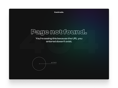 #DailyUI 10 - 404 page