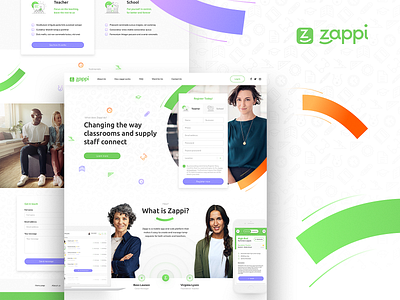 Zappi Landing Page brand landing logo mobileapp page product