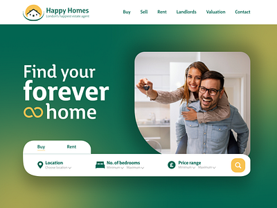 Estate Agent Website Design - Happy Homes