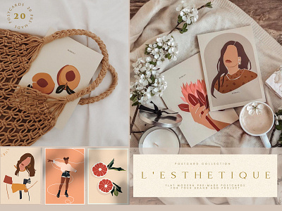 L'esthetique Modern Postcard Set