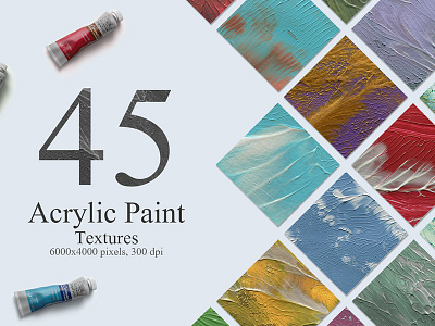 45 Acrylic Paint Textures artistic background brush colorful decorative gold grunge paint pastel stroke texture watercolor