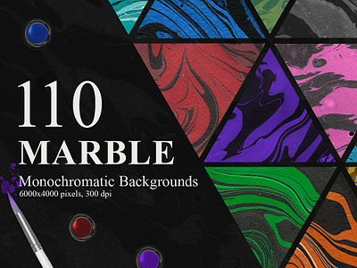 Marble Ink Monochromatic Backgrounds