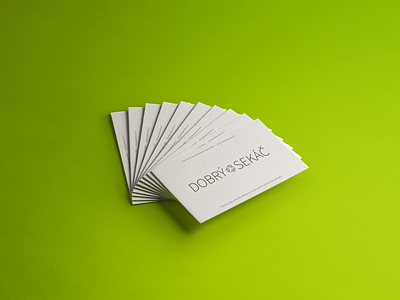 Dobrý Sekáč - Logo + Bussines cards card design logo design logodesign logos
