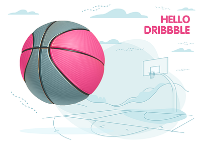 Hello Dribbble! design hello dribbble hellodribbble vector