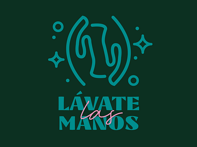 Mexicano Lávate las Manos - Mexicans Wash your Hands covid green hands illustration mexico wash