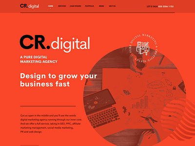 CR.digital website design