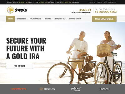 Genesis Gold branding design graphic design logo ui ux vector wordpress