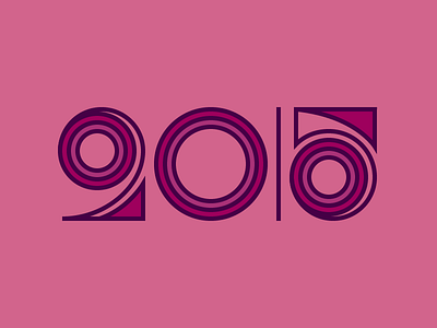 hi 2015 circles illustration lettering line new year numbers