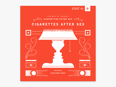 10x17 no. 8! 10x17 album art cigarettes flourishes illustration lamp optical illusion typography