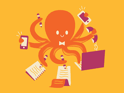 Multi-tasking octopus