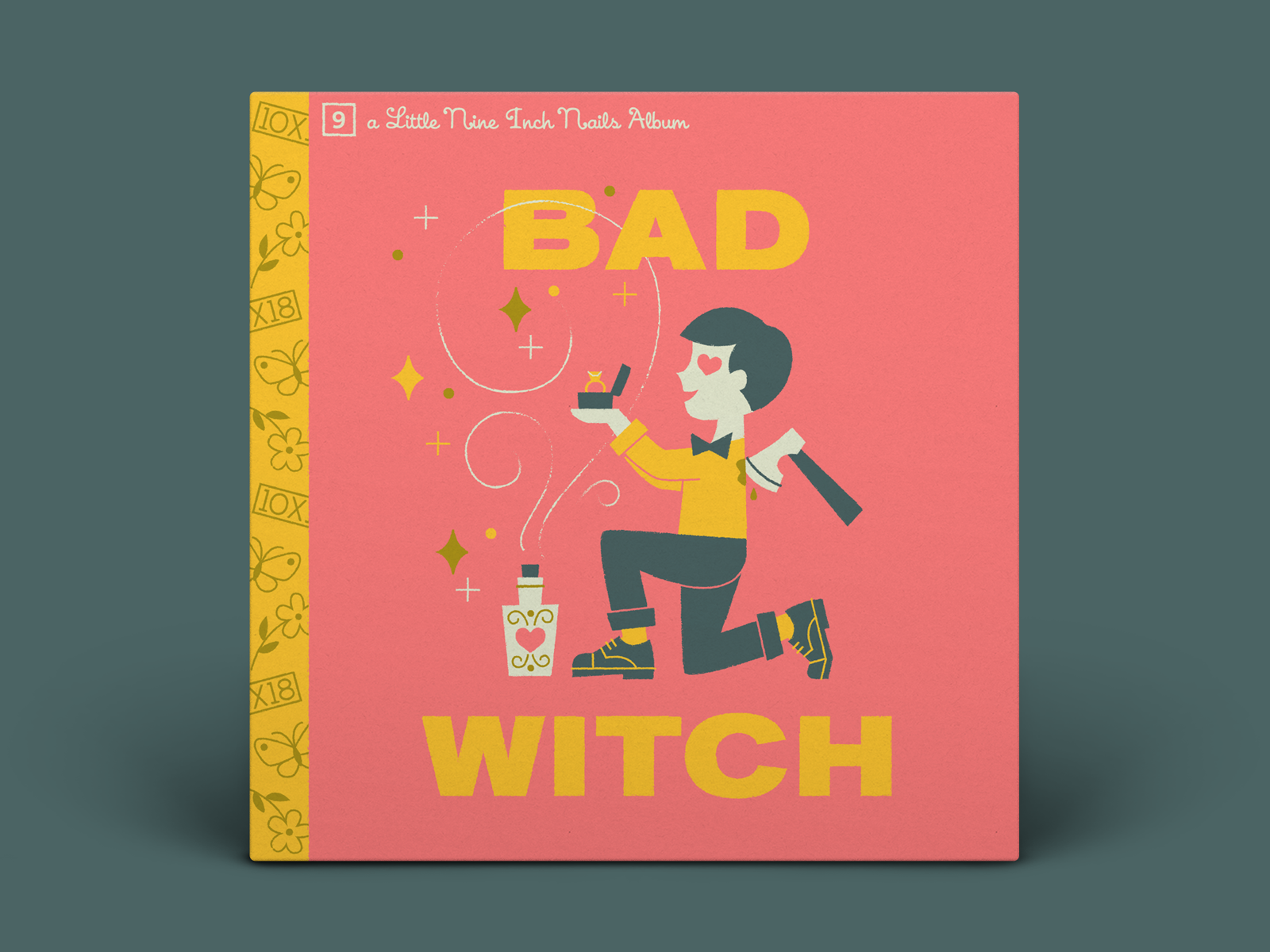 09. Nine Inch Nails - Bad Witch 10x18 album art ax illustration little golden books love nine inch nails potion proposal spell wedding witch