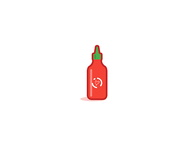 Sriracha icon iconography illustration photoshop rooster sriracha